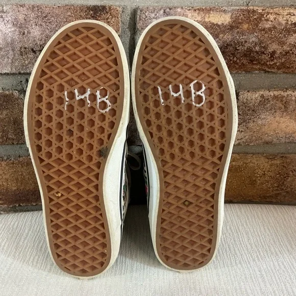 VANS-OFF-THE-WALL Youth Floral Hi-Top Shoes - Picture 7 of 14